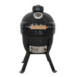Kamado Bono Picnic Ceramic Grill 13&Prime; Kamado barbecue/grill Cart Charcoal (fuel) Black