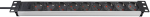 Brennenstuhl 1390007009 power extension 2 m 9 AC outlet(s) Aluminium, Black