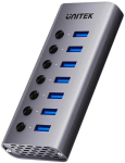 USB-A 3.0 5 Gbps jaotur 7-&uuml;hes l&uuml;litiga Unitek H1314A01-EU