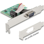 DELOCK PCI Express 1x seeriaadapter + madala profiiliga