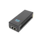 Digitus 10 Gigabit Ethernet PoE+ Injektor, 802.3at, 30 W (Black)
