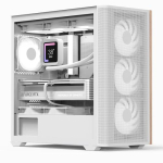 AeroCool Geh Mini D301A-G-WT-V2 (valge/puit/Micro-ATX korpus)