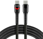 KABEL USB-C / USB-C RGB LED everActive CBB-1PDR 100cm 3A