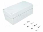 Enclosure: multipurpose | X: 80mm | Y: 160mm | Z: 65mm | EURONORD | grey