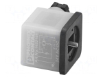 Connector: valve connector | plug | form A | female | PIN: 3 | IP65 | 2+PE