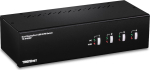 TRENDnet KVM Switch 4-port Dual Monitor DisplayPort