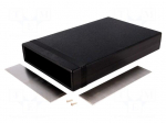Enclosure: with panel | 1598 | X: 160mm | Y: 250mm | Z: 40mm | ABS | black