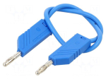 Test lead: single | 60VDC | 30VAC | 32A | Len: 250mm | blue | MLN 25/2,5