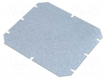 Mounting plate | zinc-plated steel | W: 155mm | L: 140mm | TA2016
