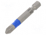 Screwdriver bit | Pozidriv&reg; | PZ2 | Overall len: 50mm | 5pcs | Series: T