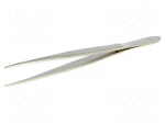 Tweezers | Tweezers len: 120mm | Blades: straight,elongated