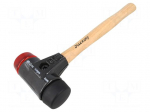 Hammer | 325mm | W: 110mm | 621g | Size: 40mm | round | wood (hikory)