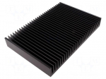 Heatsink: extruded | grilled | black | L: 200mm | W: 300mm | H: 40mm