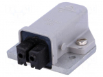 Connector: rectangular | ST | socket | female | PIN: 2 | coded | tinned