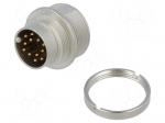 Connector: M16 | socket | male | soldering | PIN: 12 | 3A | 60V | IP68