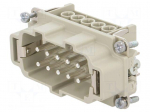 Connector: rectangular | male | EPIC H-BE | PIN: 10 | 10+PE | 16A | 500V