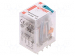 Relay: electromagnetic | 3PDT | Ucoil: 12VDC | 10A/250VAC | 10A/24VDC