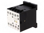Contactor: 3-pole | NO x3 | Auxiliary contacts: NC | 24VDC | 12A | DIN