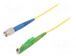 Fiber patch cord | E2/APC,FC/UPC | 5m | Optical fiber: 9/125um