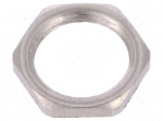 Nut | M16 | stainless steel | Thk: 3mm | Spanner: 19mm | Thread: metric