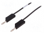 Test lead | 60VDC | 16A | 4mm banana plug-4mm banana plug | Len: 0.5m