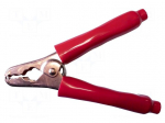 Crocodile clip | 400A | Grip capac: max.38mm | Overall len: 153mm