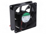 Fan: DC | axial | 24VDC | 80x80x25mm | 69.66m3/h | 33dBA | ball bearing