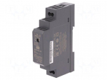 Power supply: DC/DC | 15W | 24VDC | 630mA | 18&divide;75VDC | Mounting: DIN