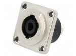 Connector: loudspeaker | socket | male | PIN: 4 | 30A | 250V | metal