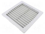 Filter | Cutout: 177x177mm | D: 34mm | IP55 | Mounting: push-in | grey