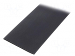 Heat shrink sleeve | glueless | 2: 1 | 51mm | L: 1m | black | polyolefine