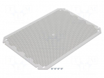 Mounting plate | plastic | perforated