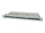 Digitus | Patch Panel | DN-91624S | Category: CAT 6; Ports: 24 x RJ45; Retention strength: 7.7 kg; Insertion force: 30N max | 48.2 x 4.4 x 10.9 cm | White