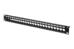 Digitus | Modular Patch Panel | DN-91411 | Layout Keystone Entry: Straight; Area of application: 483 mm (19") cabinet; Suitable for 483 mm (19") cabinet mounting; Housing material: 1.5 mm SPCC cold rolled stell sheet