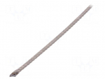 Rope | acid resistant steel A4 | &Oslash;rope: 3mm | L: 10m | 159kg