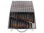Drill set | for metal | high speed steel | metal case | 170pcs.
