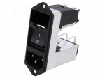 Connector: AC supply | socket | male | 2A | 250VAC | C14 (E) | CD | 4mH