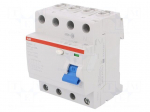 RCD breaker | Inom: 25A | Ires: 30mA | Max surge current: 5000A | IP20