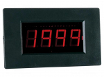 Voltmeter | digital,mounting | 0&divide;199.9mV | on panel | snap fastener