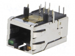 Connector: RJ45 | socket | PIN: 8 | Cat: 5 | shielded,with LED | 8p8c