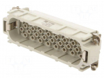 Connector: HDC | contact insert | male | EPIC H-D | PIN: 64 | 10A | 250V