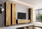 Cama living room cabinet set VIGO 1 black/wotan oak