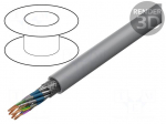 Wire | LiYCY-CY | 8x2x0.25mm2 | PVC | grey | 500V | flame retardant