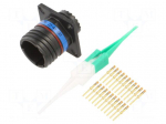 Connector: military | socket | male | PIN: 22 | straight | crimped | 5A