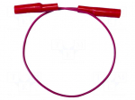 Test lead | 10A | both sides,crocodile clip | Urated: 300V | Len: 0.3m