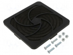 Guard | D: 11mm | IP20 | Body dim: 124x124mm | black