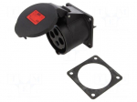 Connector: AC supply 3-phase | socket | female | 32A | 400VAC | IP54