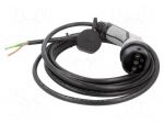 EMobility: cable | 1x0.5mm2,3x6mm2 | 250VAC | 8kW | IP44 | single-phase