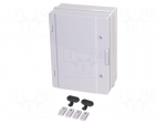Enclosure: wall mounting | X: 310mm | Y: 410mm | Z: 170mm | ABS | IP65