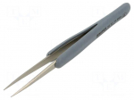 Tweezers | non-magnetic | Blade tip shape: sharp | ESD